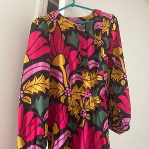 J.Crew Cotton Floral Long-Sleeved Dress